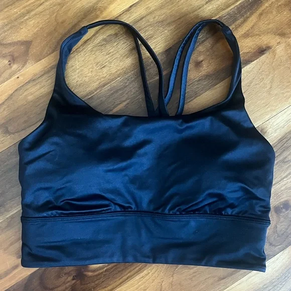 Lululemon Energy Longline Bra Satin Shine, size 6, NEW